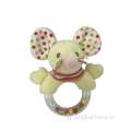 Jouet hochet souris en peluche